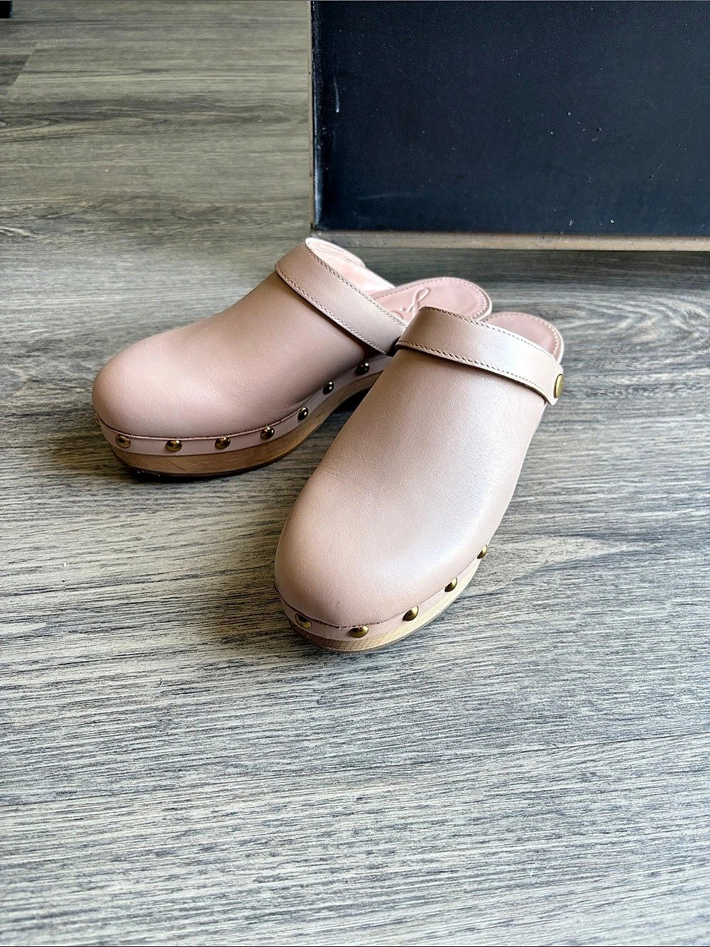 J.Crew Grace Convertible Leather Clogs Pink